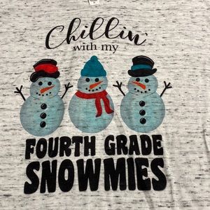 Bella canvas 4th grade Christmas shirt